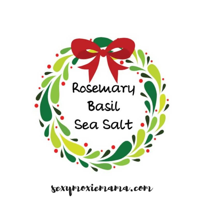 DIY rosemary basil sea salt