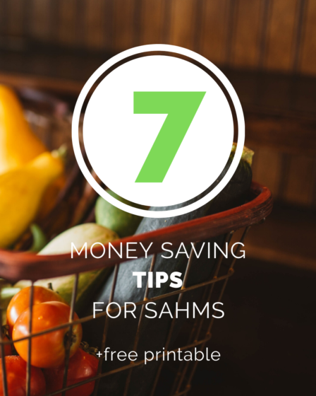 Money saving grocery shopping tips for SAHMs and SAHDs +free printable.