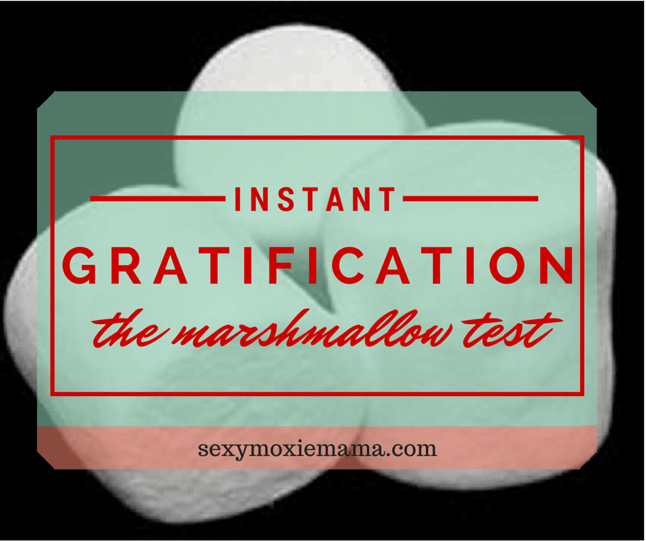 Instant Gratification and the Marshmallow Test