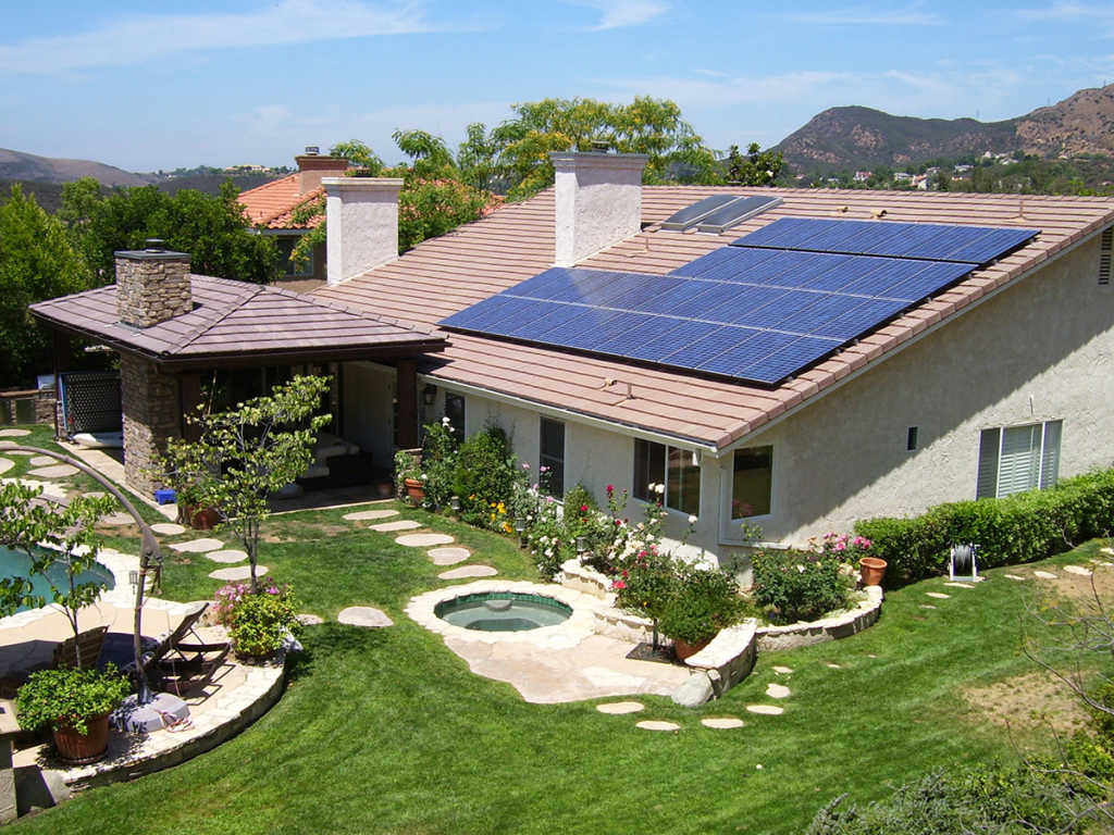 Sunrun solar panels on roof