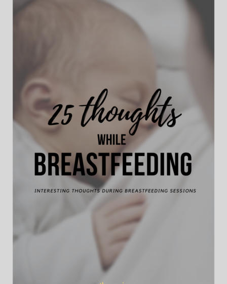 Thoughts during a breastfeeding session