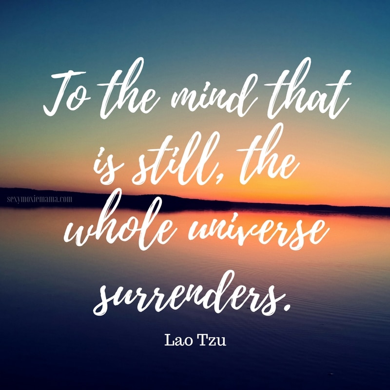 To the mind that is still, the whole universe surrenders