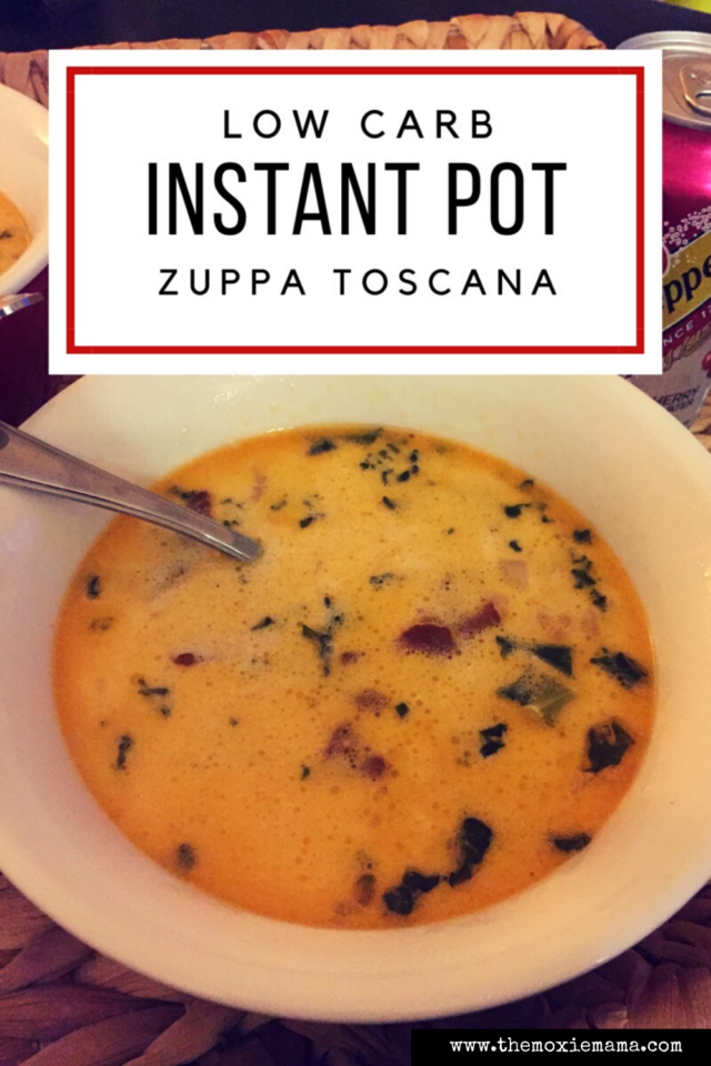 Low Carb-Instant Pot Zuppa Toscana (Italian Soup) tastes just like the famous soup you get at Olive Garden, but is on your table in less than 45 minutes.