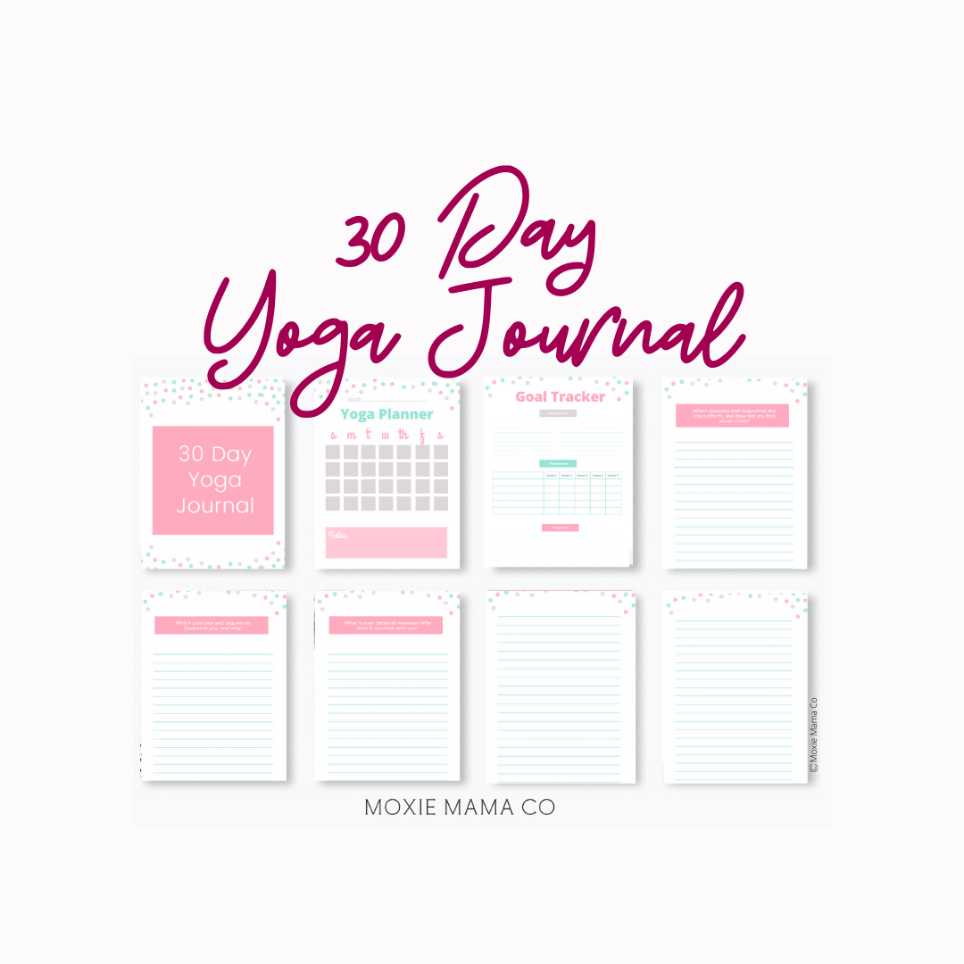 Etsy 30 Day Yoga Journal by MoxieMamaCo