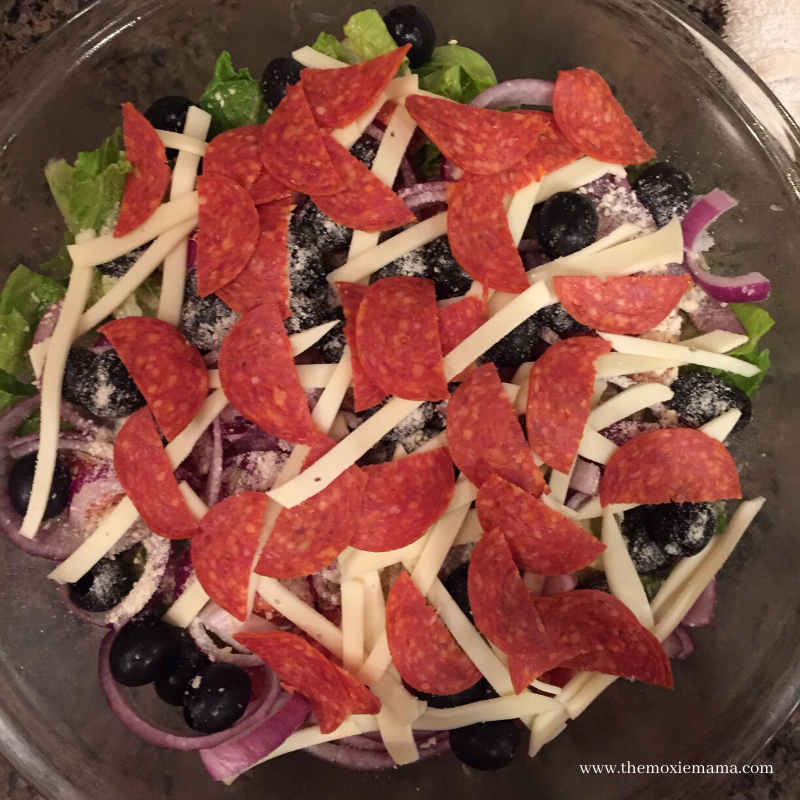 Italian House Salad with Parmesan Vinaigrette Dressing