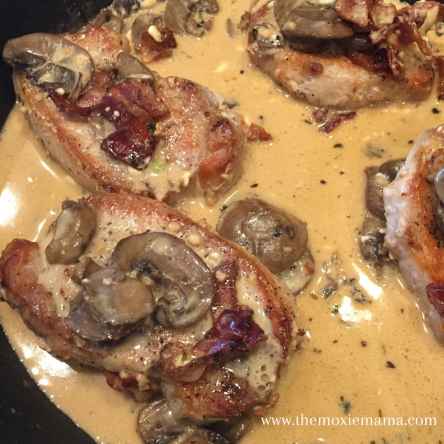 Creamy and Simple One-Pan Smothered Keto Pork Chops