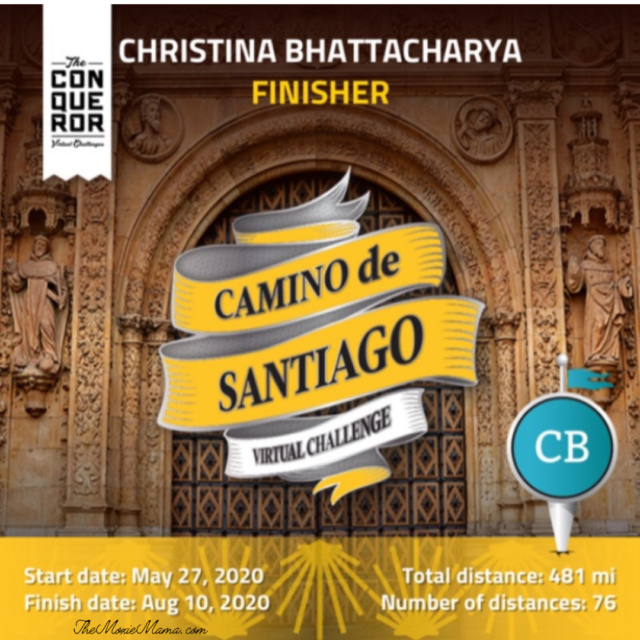 Virtual Camino de Santiago Finisher Notification