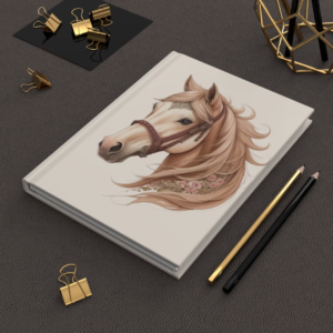 Whimsical Horse Journal Matte | Ruled Lined Hardcover Notebook with Fantasy Mare | Ideal Gift for Writing Enthusiasts (MoxieMamaCo)