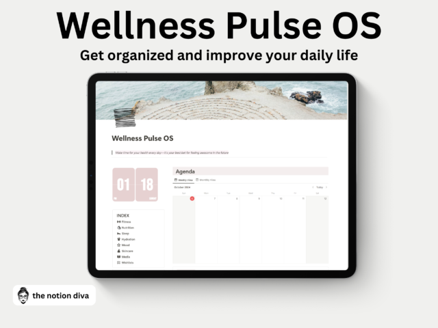 For the mom who wants to stay healthy while juggling a million tasks, this template has it all. Track your fitness, plan meals, set mindful goals, and monitor your nutrition in one easy-to-use space. Self-care is critical, and this digital planner makes it simple to prioritize your wellness without feeling overwhelmed.